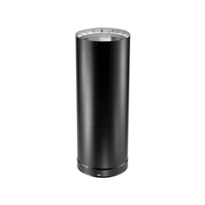 DuraVent DVL 6 in. x 6 in. Double-Wall Chimney Stove Pipe in Black