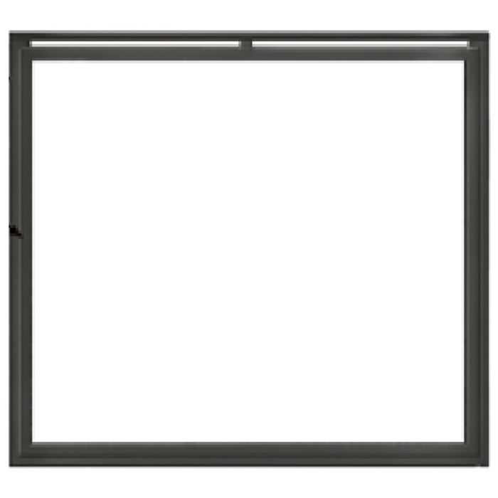 Majestic Ensemble Overlap Front with Gun Metal Trim for Meridian 36-Inch Fireplaces
