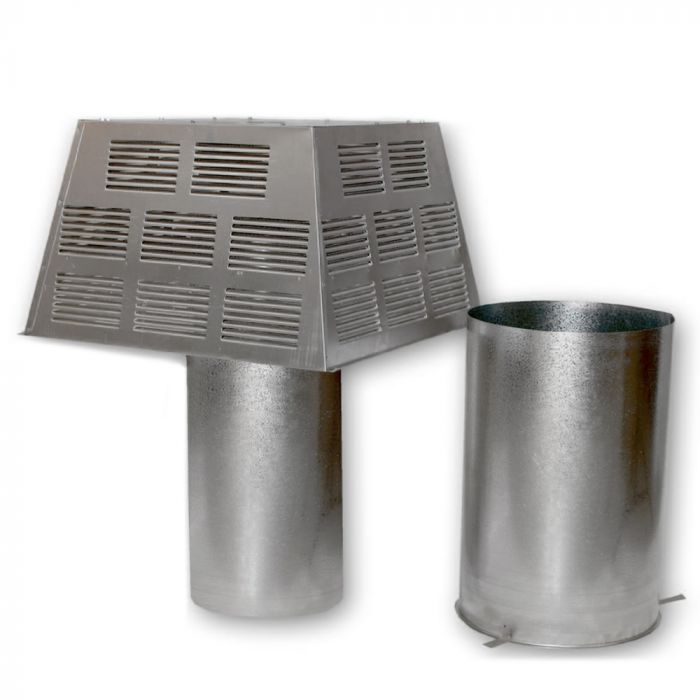 Superior Hi-Temp Large Pyramid Top Termination with Slip Section for all 8-Inch Systems (ETL-8HT)