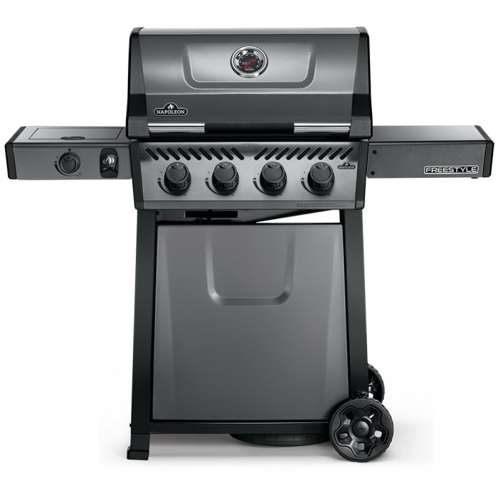 Napoleon F425DSBPGT-ECP Freestyle 425 Gas Grill on Cart with Side Range