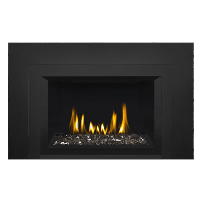 Napoleon GDIG3N-1 Oakville Series Electronic Ignition Direct Vent Gas Fireplace Insert with Glass Ember Bed