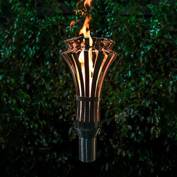 TOP Fires by The Outdoor Plus OPT-TCH11SS Gothic TopLite Torch with Stand