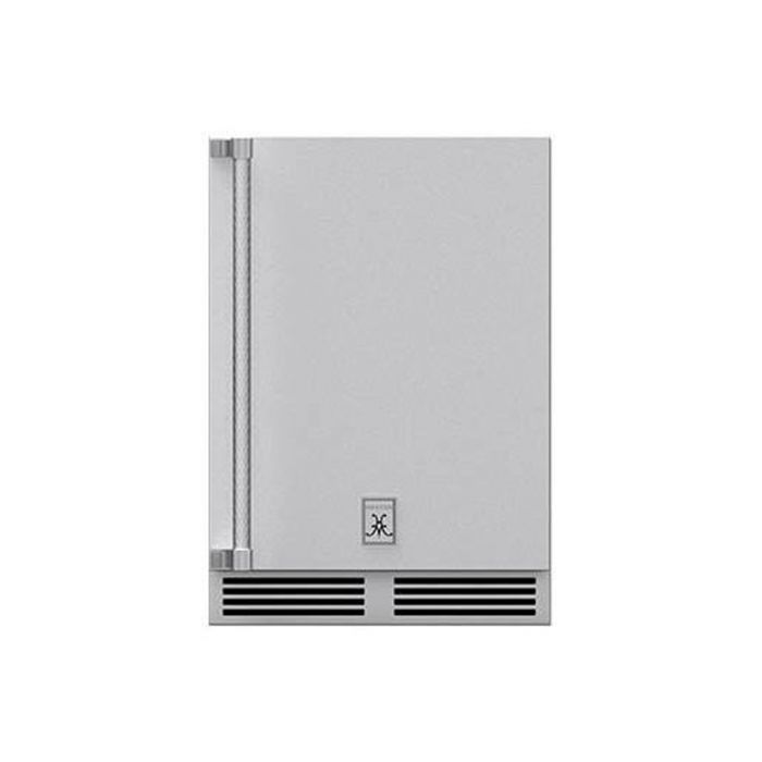 Hestan GRWS24 Outdoor Solid Door Dual Zone Refrigerator with Wine Storage and Lock, 24-Inches