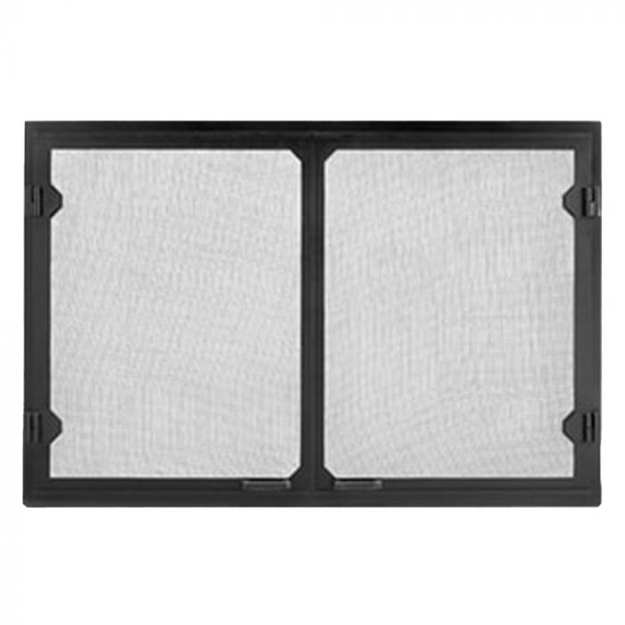 Majestic GV36BK 36-Inch Black Grand Vista Cabinet Style Mesh Doors for Sovereign Series