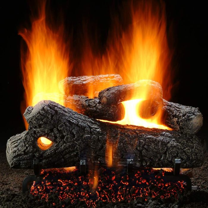 Hargrove Classic Oak Vented Gas Log Set with RGA/ANSI Certified Burner (HGCLSAA-EHB-RGA)