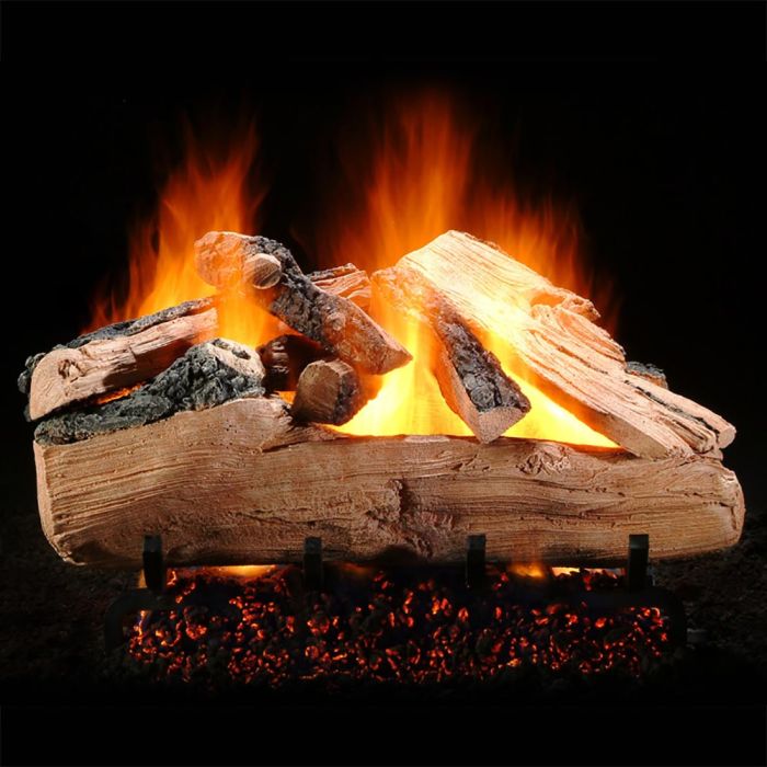 Hargrove Western Pine Vented Gas Log Set with ANSI Certified System 4 Burner Kit, Propane Specialized (HGWPSAA-S4B-ANSI)