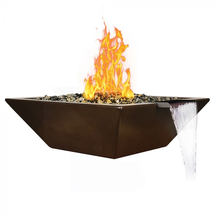 Fire by Design MGAPSQFWB30 Geo Square 30-Inch Fire and Water Bowl