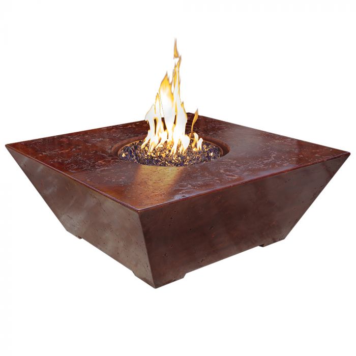 Fire by Design MGOSQFP4818 Square Oblique 48-Inch GFRC Fire Pit Table