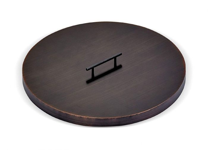 American Fire Glass Fire Pit Oil Rubbed Bronze Burner Cover, Round, 22 Inch