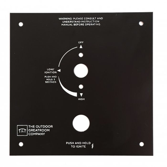 The Outdoor GreatRoom Company VCSV-CP-SQ Square Control Panel for Variable Control Safety Valve