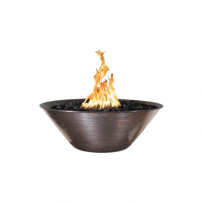 TOP Fires by The Outdoor Plus Remi 31-Inch Round Copper Gas Fire Bowl