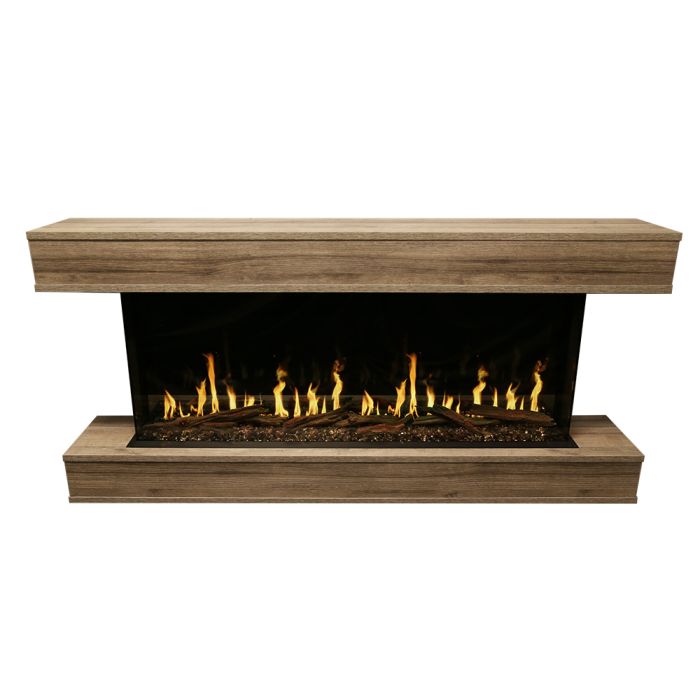 Modern Flames OR52-MULTI-WSS Orion Multi 52-Inch Three-Sided Electric Fireplace with Wall Mount Mantel