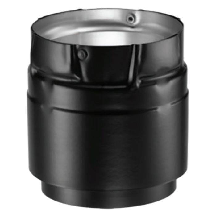 DuraVent Black Pellet Vent Pipe Adapter at