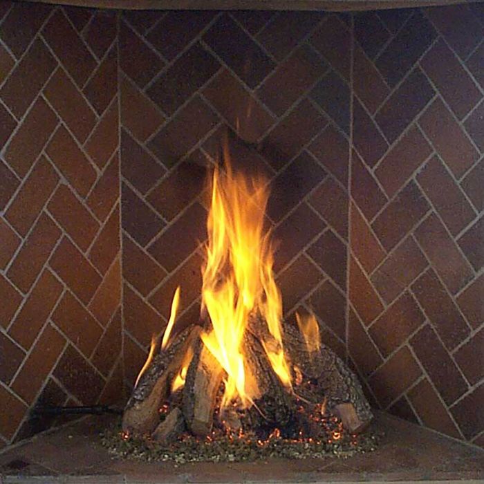 Rasmussen RF Retiring Tipi Log Set for Rumford Style Fireplaces