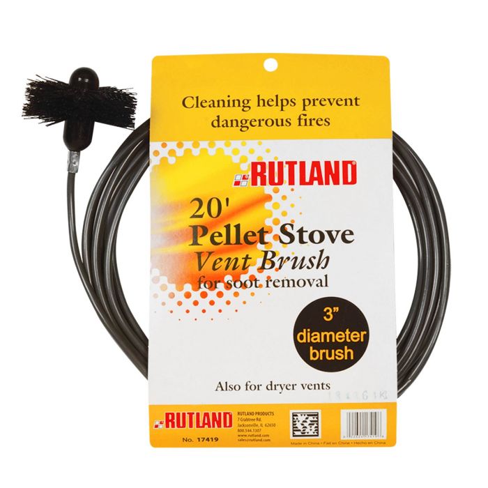 Rutland Chimney Sweep 20-Foot Round Pellet Stove & Dryer Vent Brush