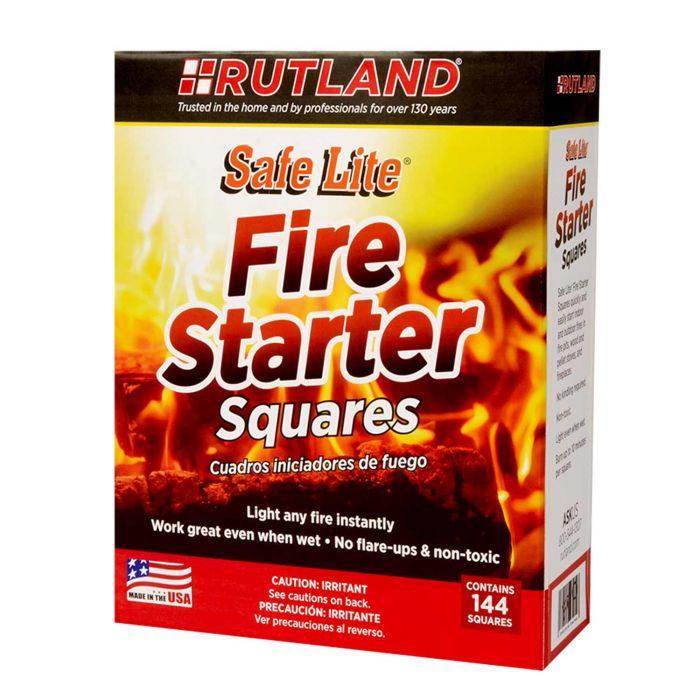 Rutland RD-50B Safe Lite Fire Starter Squares, 144 Squares