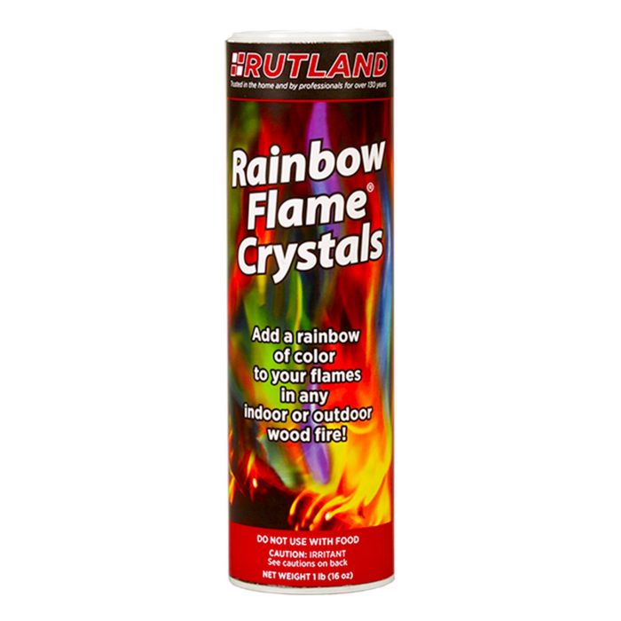 Rutland RD-715 Rainbow Flame Crystals, 1 LB Canister