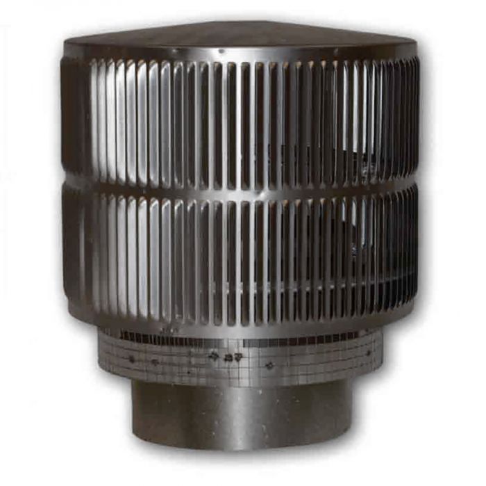 Superior Hi-Temp Round Top Termination with Louvered Screen for 12-Inch Chimney (RLT-12HT)
