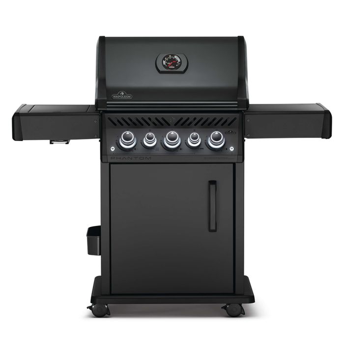 Napoleon RSE425RSIBK-1-PHM Phantom Rogue SE 425 Gas Grill On Cart with Infrared Side and Rear Burners