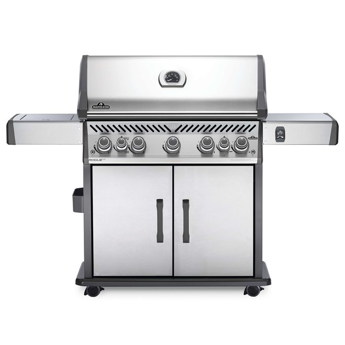 Napoleon RSE625RSIBSS Rogue SE 625 Gas Grill on Cart with Infrared Side and Rear Burners, 34.75-Inches