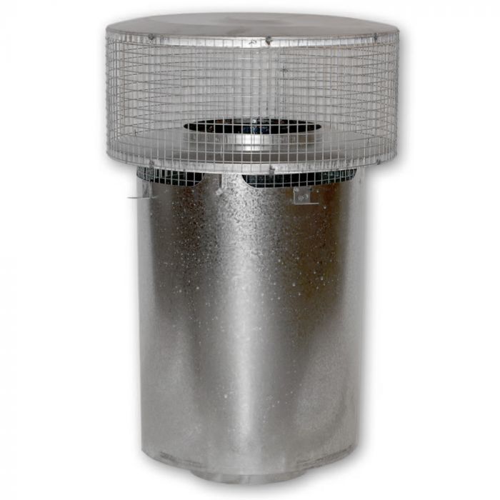 Superior Hi-Temp Round Top Termination with Slip Section and Mesh Screen for 8-Inch Chimney (RTT-8HT)