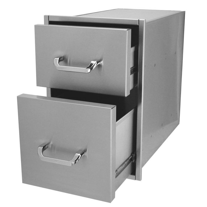Solaire SOL-2D14S 14-Inch Double Access Drawer