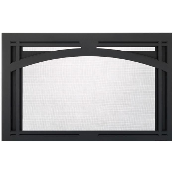 Majestic Tuscan Arch 35-Inch Black Screen Front for Trilliant 35-Inch Fireplace