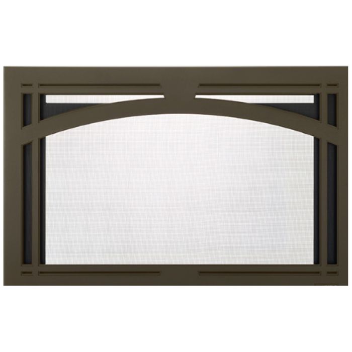 Majestic Tuscan Arch 25-Inch New Bronze Screen Front for Trilliant 25-Inch Fireplace