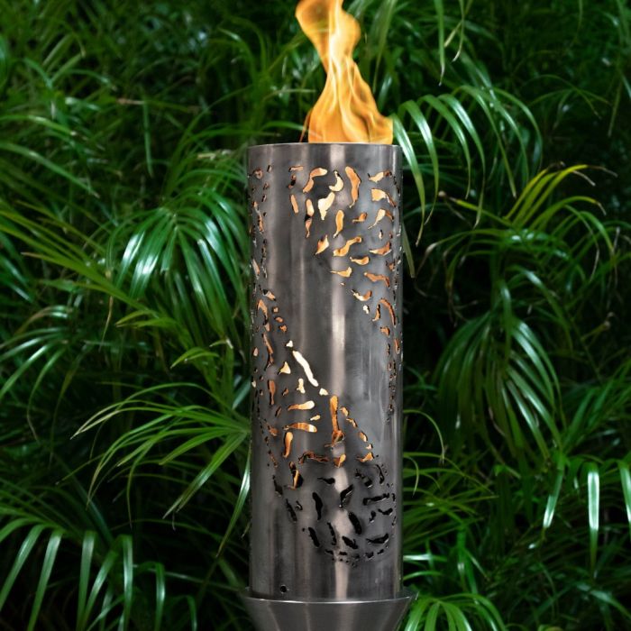 TOP Fires by The Outdoor Plus OPT-TCH25SS Tiki TopLite Torch with Stand