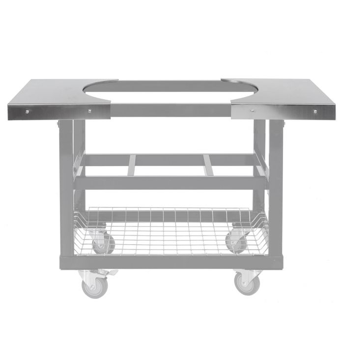 (2) Stainless Steel Side Tables for Oval LG 300 and  XL 400 Cart Ghosted