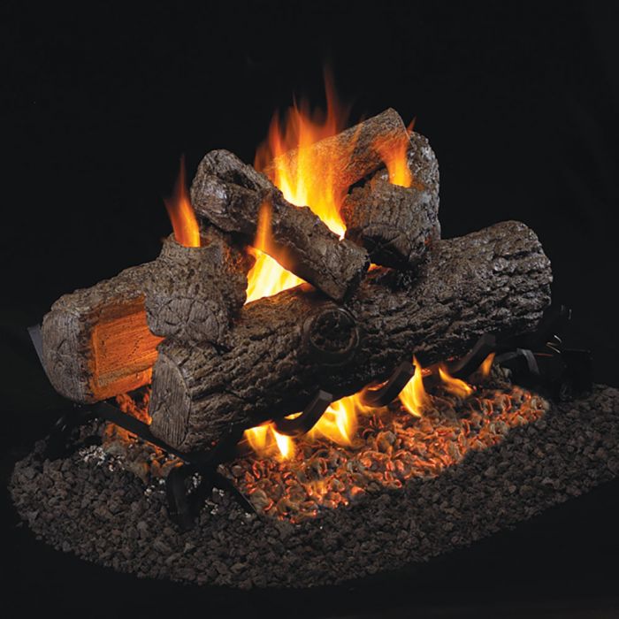 Real Fyre R Golden Oak Vented Gas Logs, See-Thru