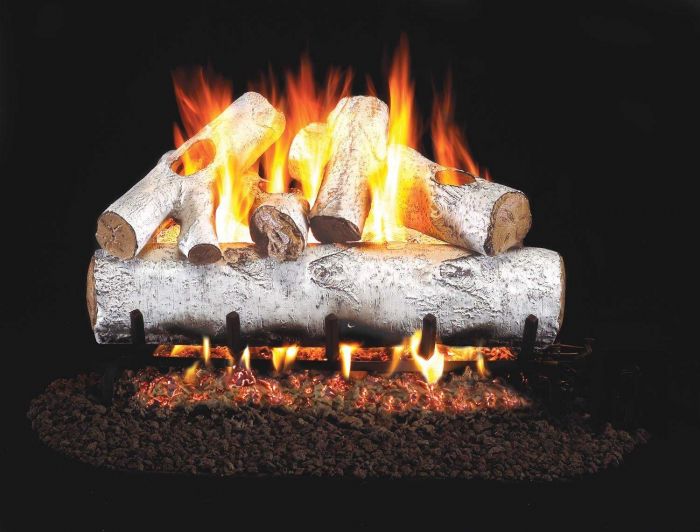 Real Fyre W White Birch Vented Gas Logs