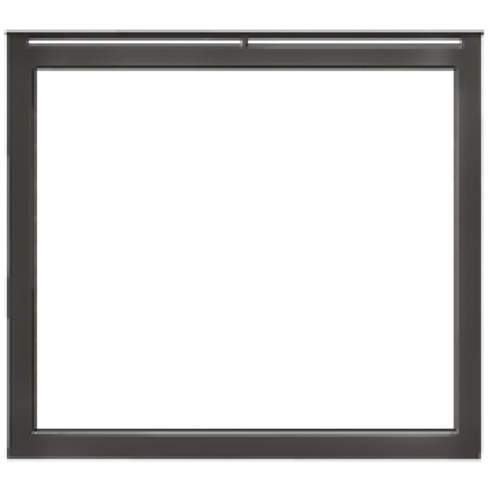 Majestic Ventura Black Overlap Front for Meridian 42-Inch Fireplaces