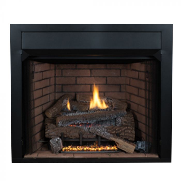 Superior VRT4036 36-Inch Vent-Free Gas Fireplace with Concrete Logs