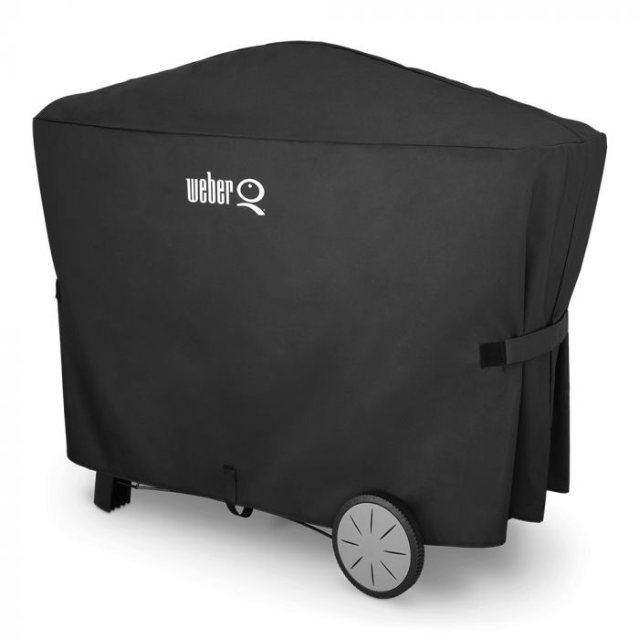 Weber Premium Grill Cover for Q 2000 Series Grills with Cart 3000 Series Grills (WEB-7112)