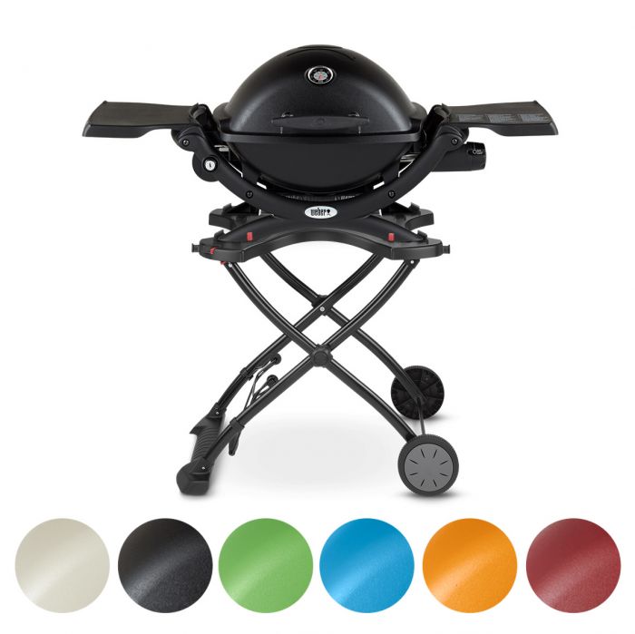 Weber Q1200 Portable Propane with Side Tables on Cart (WEB-Q1200-PCART)