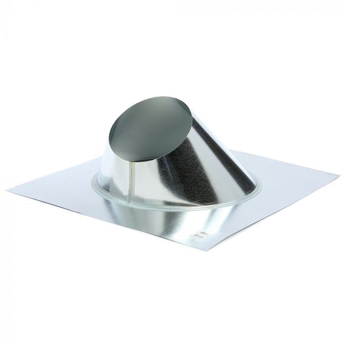 Kingsman ZDVAF2 7-Inch Roof Flashing with Storm Collar (8/12 to 12/12) for 4x7-Inch Vertical Venting