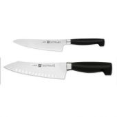 Zwilling J.A. Henckels Four Star 2-Piece "Rock and Chop" Knife Set