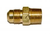 HPC Male Connector Brass Fitting, 3/8-Inch Tube, 3/8-Inch MIP