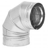 Napoleon 4D90L-BULK 90 Degree Swivel Elbow for Direct Vent Rigid Venting, 4x7-inch - Pack of 4