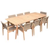 Royal Teak Collection ADT90 Admiral Dining Table, 40x90-Inches
