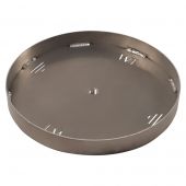Warming Trends Aluminum Fire Pit Burner Pan with 2-Inch Side Walls, Round