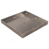 Warming Trends Aluminum Fire Pit Burner Pan with 2-Inch Side Walls, Square