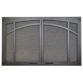 Superior ASD3624-TI Textured Iron Arched Screen Door for VRT3136 Gas Fireplaces