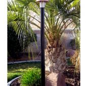 Fire by Design Black Cone Gas Torch Head with Black Powder-Coated Pole