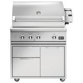 DCS BE1-36RC Series 9 36-Inch Freestanding Gas Grill with Rotisserie