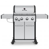 Broil King BR-S440 Baron S440 Pro Stainless Steel Infrared 4-Burner Gas Grill with Side Burner 57-Inches