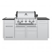 Broil King IMP-S590i Imperial S590i Stainless Steel 5-Burner Gas Grill Island 79-Inches