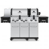 Broil King RG-S690 Regal S690 Pro Infrared Stainless Steel 6-Burner Gas Grill with Rotisserie and Side Burner 70-Inches