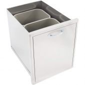 Blaze BLZ-TREC-DRW Roll-Out Double Trash Drawer, 26.375x19.875-inches